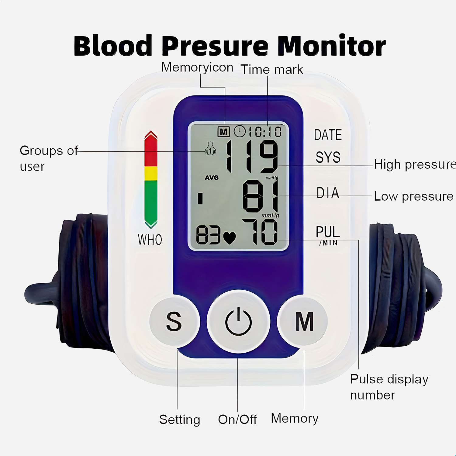 Omron HEM 7156 T Digital Blood Pressure Monitor - Image 2